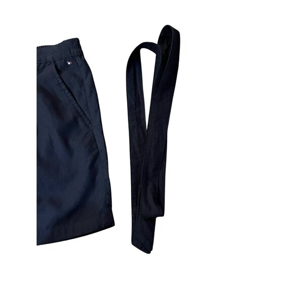 Tommy Hilfiger Belted Shorts Womens L NEW Dark Blue - Picture 9 of 13